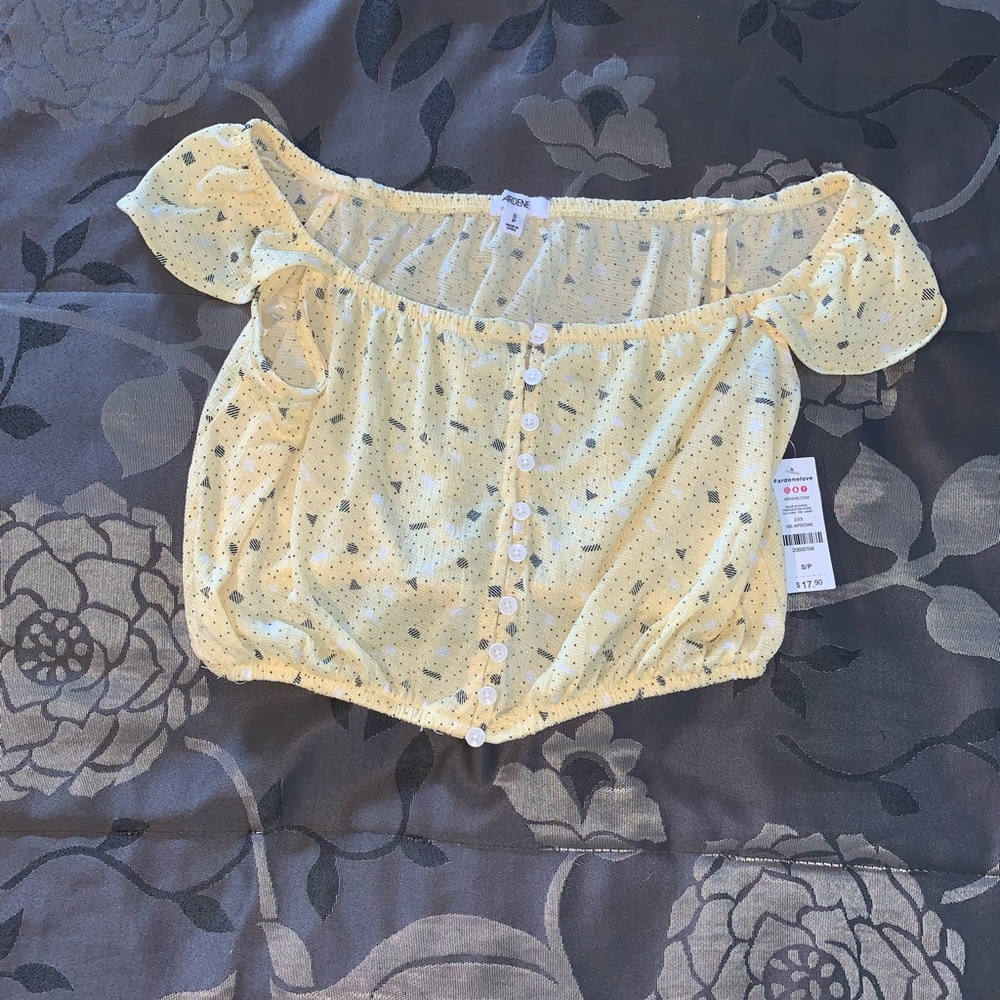 Yellow Crop Top